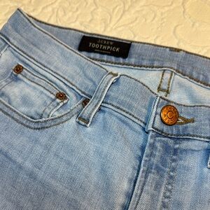 J. Crew Toothpick Light Blue Skinny Jeans